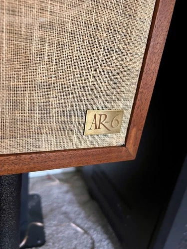 Vintage Acoustic Research AR6 Speakers New Surround, Clean Cabinets Beautiful image 7