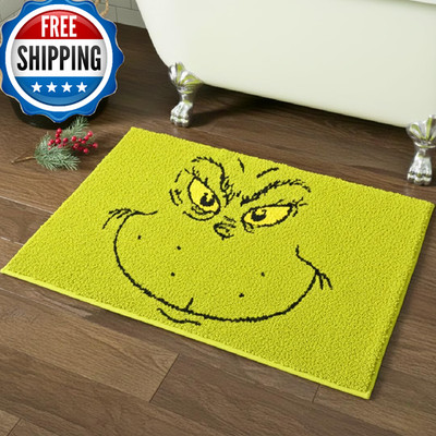 Collectibles Grinch by Dr. Seuss Holiday & Christmas Non Slip Plush Poly Knit Ba