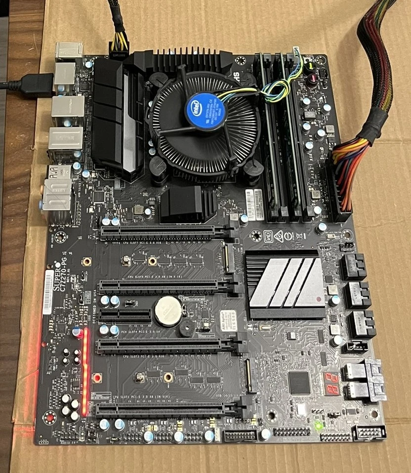 Placa madre Supermicro C7Z270-PG para servidor/juegos ATX Intel LGA1151 (LEER DESCRIPCIÓN) Foto 4 de 4