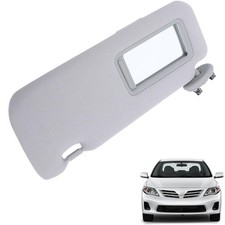 Left Side Gray Sun Visor with Mirror for Corolla Sedan 2009-2013
