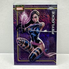 2026 Topps Chrome Marvel Comics #92 Psylocke Purple Shimmer Refractor #/75
