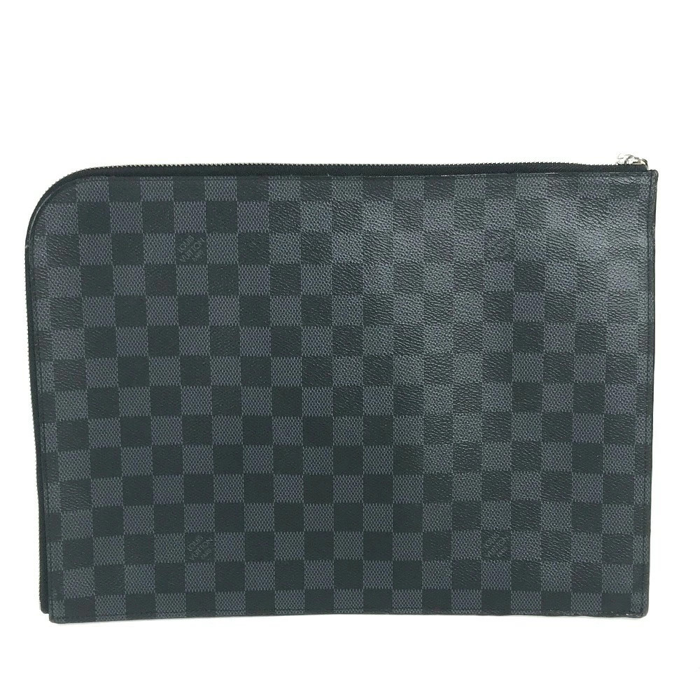 LOUIS VUITTON N41594 America s Cup Damier Graphite Pochette Jules GM Pouch Bag S