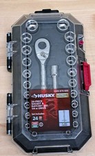 Husky 14 Drive 24pc Saemetric Socket Ratchet Set H4d24pcsws Husky 14 Drive 24pc Saemetric Socket Ratchet Set H4d24pcsws