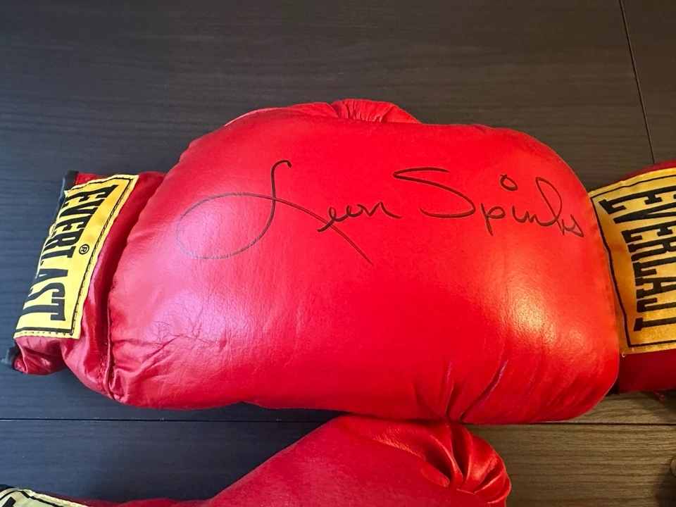 Lot of Four (4) signed Everlast Gloves - Lenox Lewis, Ken Norton, Leon Spinks) - Image 2 of 4