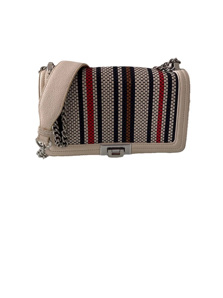 Новый с Ярлыками Sam Edelman Helen сплетенный кожаный наплечная сумка цепочка через плечо слоновой кости - Изображение 3 из 4