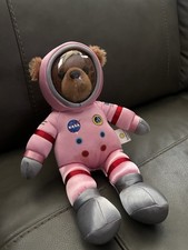 Smithsonian NASA Apollo 14 Pink Space Suit Astronaut Teddy Bear Plush 13