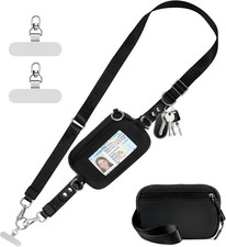 Clip and Go Strap for Phone with Wallet Crossbody Phone Lanyard Adjustable and D