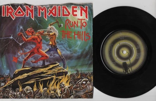 IRON MAIDEN - 'Run To The Hills' 7" 45rpm PS EMI VG/G 1982 (EMI 5263)