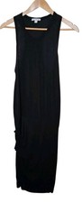 Standard James perse Black Midi Body con Dress Medium Quiet Luxury Racerback