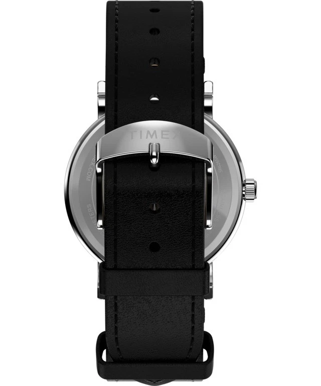 Uhr TIMEX WEEKENDER PEANUTS TW2Y31000 Leder Schwarz Weisse NEU Snoopy - Bild 3 von 4