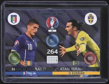 2016 Panini Adrenalyn XL UEFA Euro #26 Marco Verratti / Zlatan Ibrahimovic FAF
