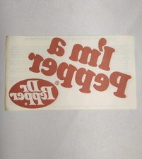 Vintage Dr Pepper Iron-On T-Shirt Transfer 7"x4" New 1981 Retro Collectible
