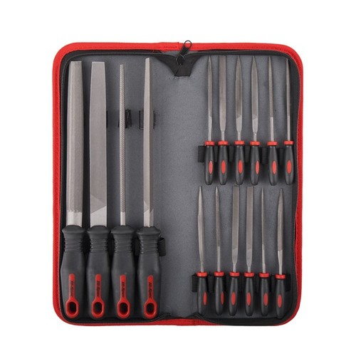 Triangle Needle File Set 16 Pieces Flat/for Triangle/Half-round/Round Needle Files Tool Set ...