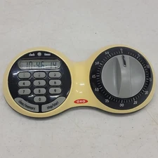 OXO Good Grips Double Time Timer Digital & Mechanical Kitchen Clock – Rare HTF