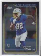 #241 Brenden Rice 2024 Topps Chrome * RC Los Angeles Chargers