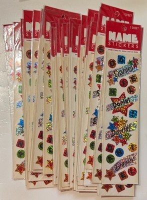 Hambly Studios 1990s Prismatic Name Sticker Metallic Scrapbooking Crafting