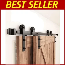 4FT Bypass Sliding Barn Door Kit - Single Track