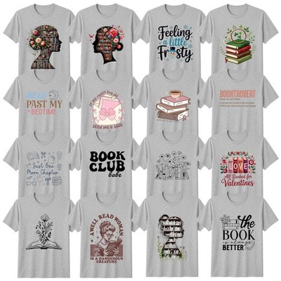 Blumen Literatur T-Shirt Booktrovert Buchliebhaber Geschenk