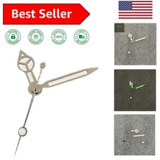 Silver Rim Watch Hands - Luminous Green Glow, Perfect for Watch Repair Projects