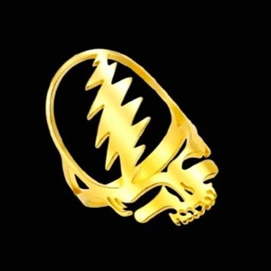 Authentic Grateful Dead Gold Plated Ring Assorted Sizes Brand