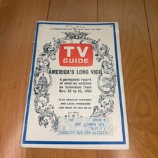 1964 TV Guide "America's Long Vigil" – JFK Memorial Issue Jan. 25-31, 1964
