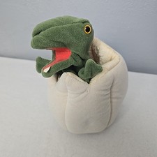 Folkmanis Hand Puppet Green Baby Dinosaur Dino Hatching Egg Folktails