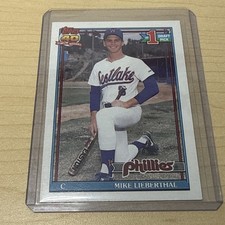 1991 Topps - Mike Lieberthal - #471 Rookie PHILLIES *PWE*