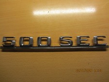 Mercedes 500SEC Typenschild Heckklappe 1268171015 an Bastler