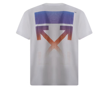 Authentic Off-White Gradient Arrow T-Shirt   White/Multi   Size Large