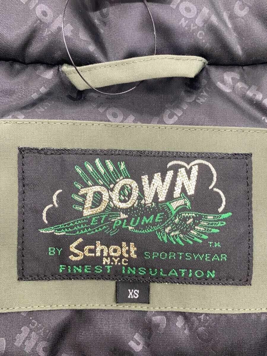 Schott Down Jacket XS Polyester Green - image 3