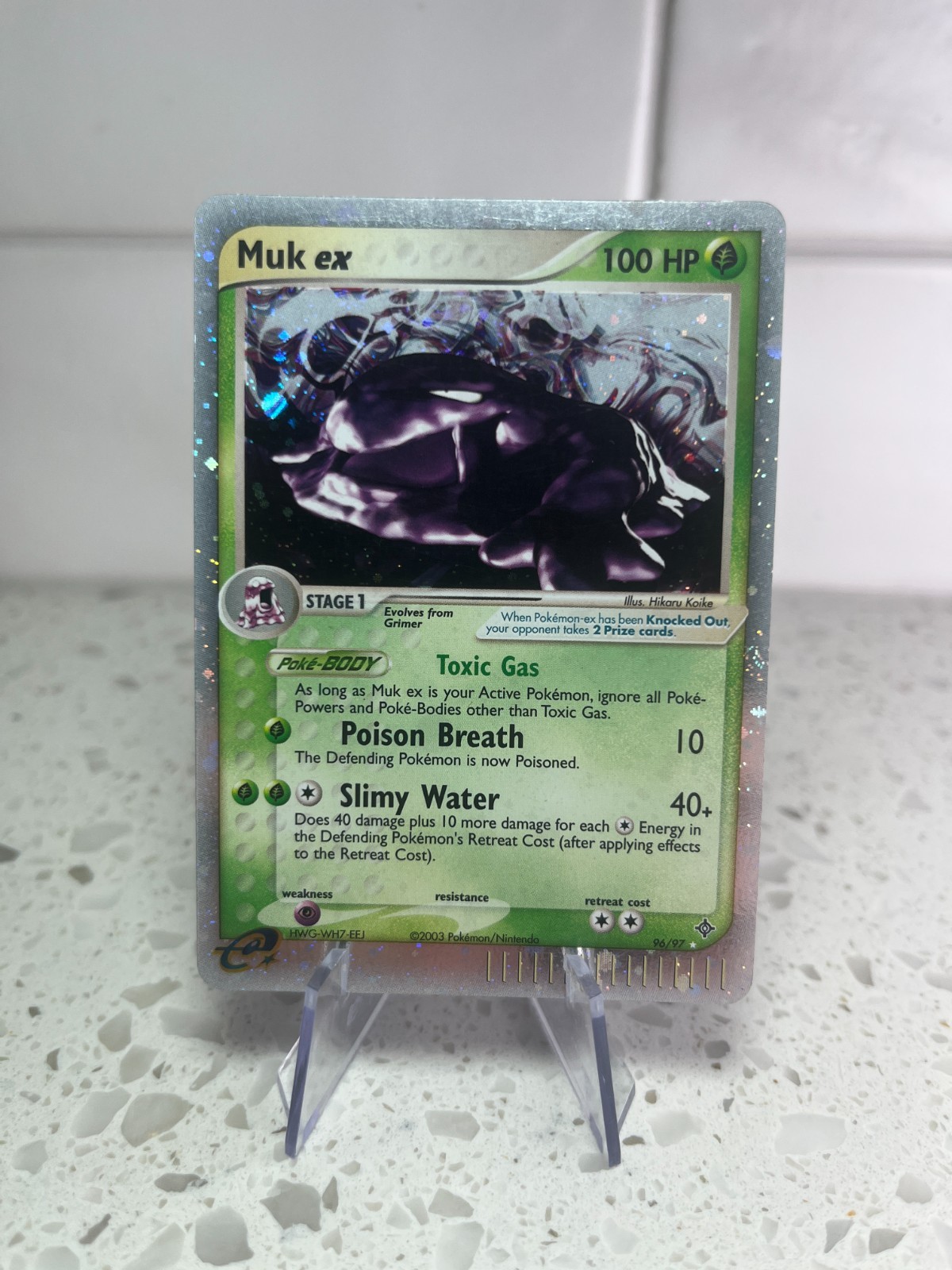 Muk EX 96/97 Holo EX Dragon 2003 Pokemon Card NM
