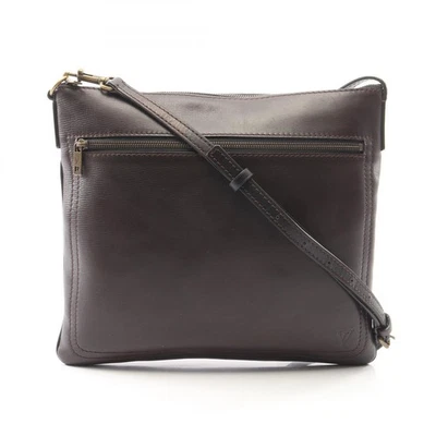 LOUIS VUITTON Sac Plat Bandoulière Bandoulière M92073 Utah Cuir Café Occasion - Photo 1/4