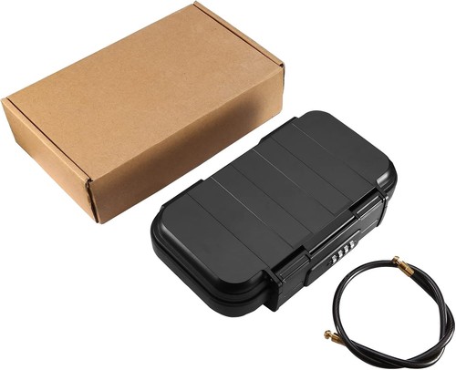 AMIR Tragbarer Safe für Reisen, Kombination Sicherheitskoffer LockBox Schwarz - Bild 9 von 9