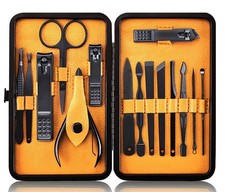 Professional Stainless Steel Nail Clipper Travel  Grooming Kit Nail Tools Ma...