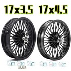 Fat Spoke Wheels Set 17X3.5 17X4.5 for Harley Dyna Fat Bob FXDF Wide Glide FXDWG