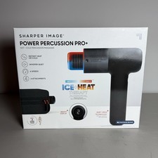 Sharper Image Power Percussion Pro Hot  Cold Percussion Massager Black