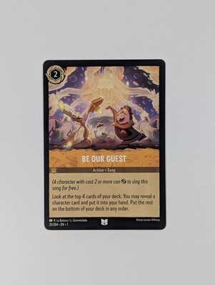 Disney Lorcana Be Our Guest MINT Condition The First Chapter 26/204 TCG