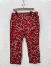 Tommy Hilfiger Pants Womens 12 Hampton Stretch Slim Chino Nautical Rope Print