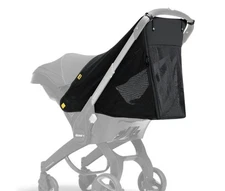 Doona Car Seat Mesh Cover With Zipper, 360 Protection, Black