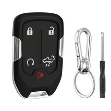 5-Button Key Fob Case Compatible with Silverado Sierra 1500 2500 Key