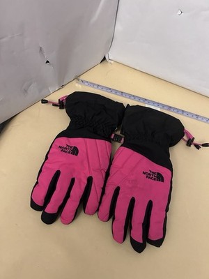 Gore-Tex The North Face Black/Pink Snow gloves youth large