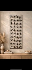 Metal Floral Wall Art Panel – Modern Farmhouse / Contemporary Décor