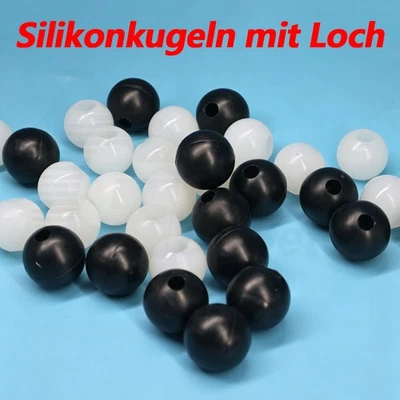 Silikonkugeln mit Loch Silikonball Ø15-135mm Kugel hochelastisch hitzebeständige - Bild 1 von 4