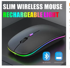 Wireless Bluetooth 5.2 Luminous Mouse USB Charging 2.4GHz Wireless Mouse 1600DPI