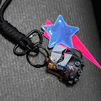 League of Legends: Arcane Jinx Firechewer Grenade Model Keychain