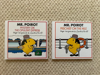 2 x Roger Hargreaves Mr Poirot Agatha Christie Stories Mischief on the Nile etc - Image 1 of 2