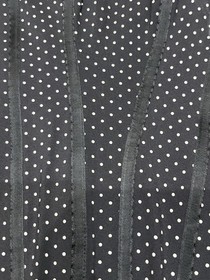 Ann Summers Wonderland Black Spot Basque Corset & Thong Size 8 - Retro Vintage