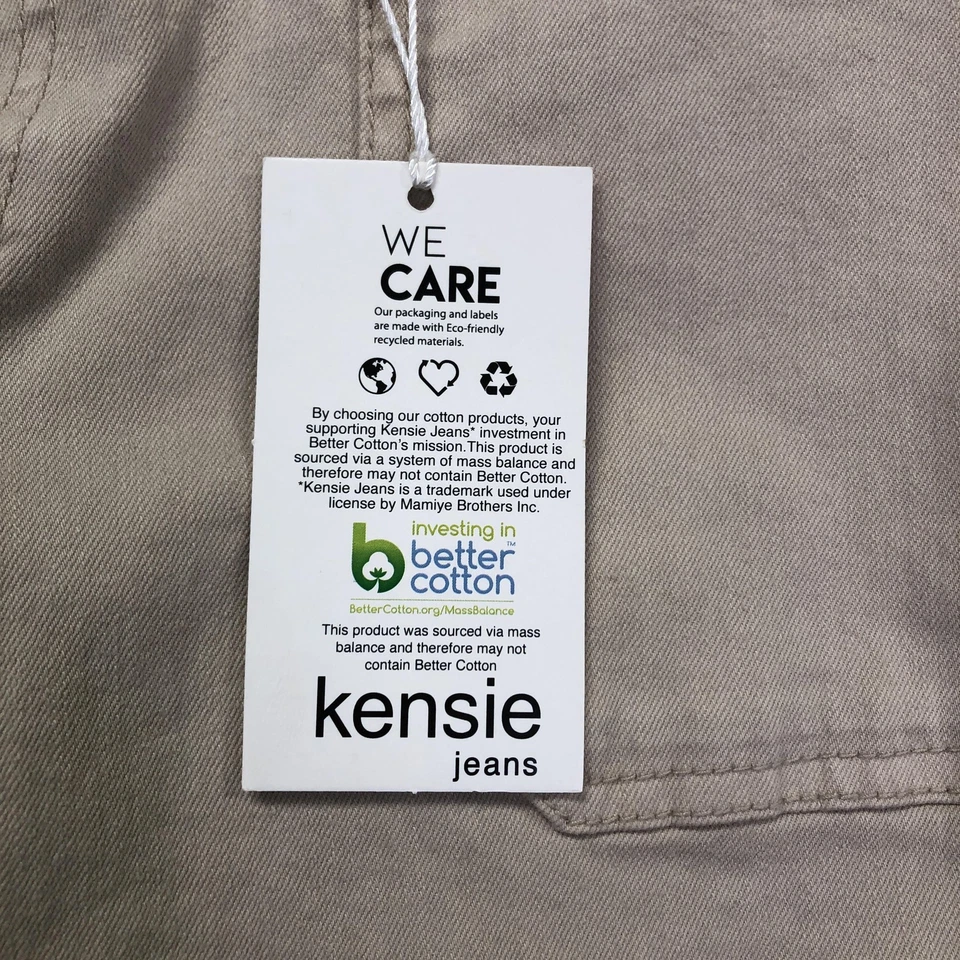 Kensie 牛仔工装裤女式 6 28 帆布实用口袋可持续新品 — 第 4/4 张图片