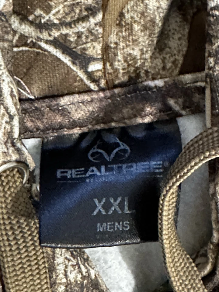 Realtree Hardwoods Camuflaje Suelto Desteñido Sudadera con Capucha Pullover Sudadera con Capucha XXL Foto 3 de 4