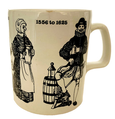 Vtg Queen Elizabeth I Elizabethan Era Style Mug Cup England Europe